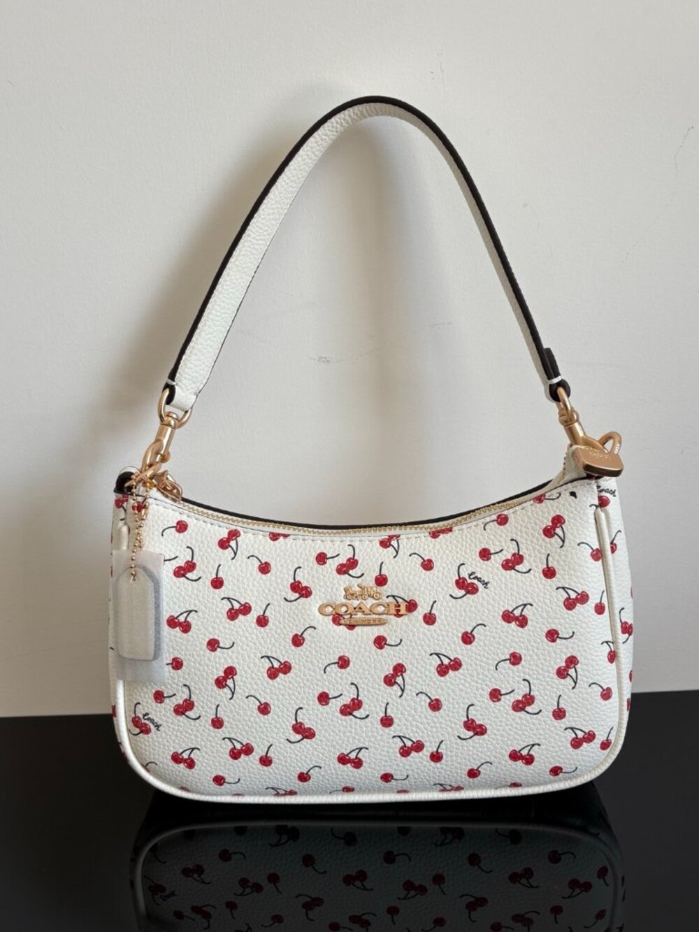 Coach Teri Cherry Print Shoulder Bag - Picture 2 of 9